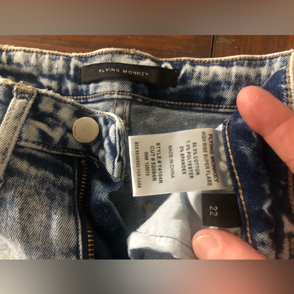 Flying Monkey wide leg flares size 22 - Picture 2 of 3